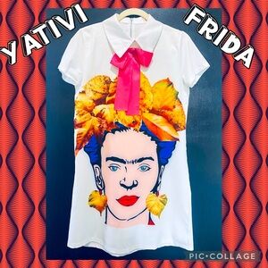 Yativi Frida Kahlo Size Small Tunic Top